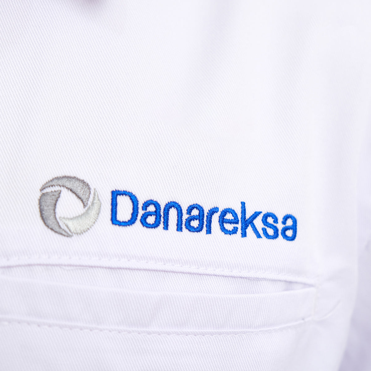 White Long Sleeve Corporate Shirt Danareksa