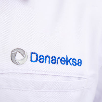 White Long Sleeve Corporate Shirt Danareksa